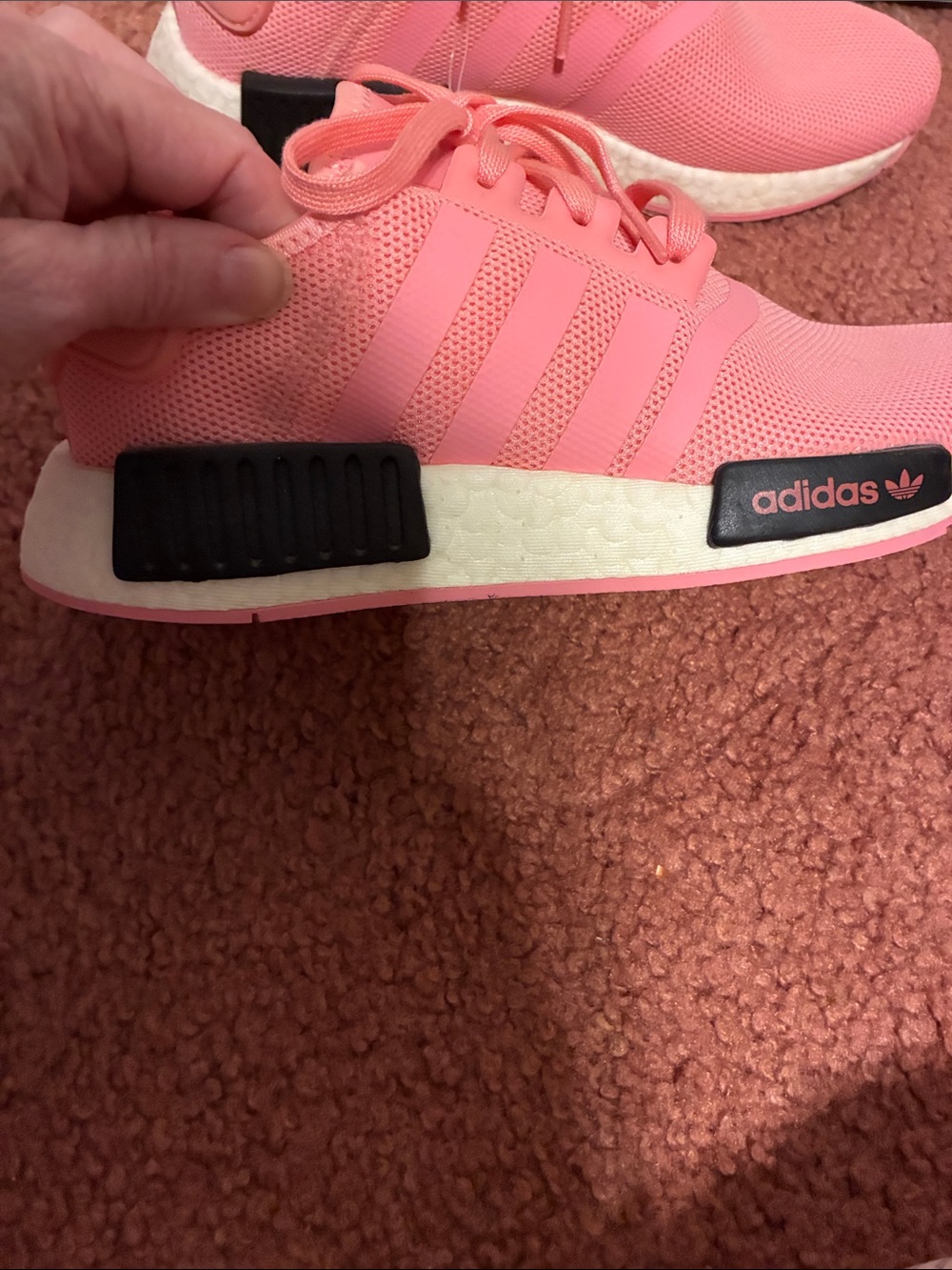 Women’s Adidas Athletic Sneakers - Breathable Lace-Up Pink colored Shoes, Size 8 - Picture 5 of 13